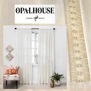 84”x44”” OPALHOUSE "Inspired Objects" Light Filtering Curtain Panel